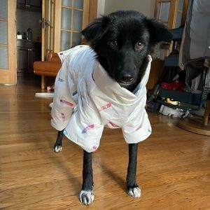NWOT Duck feather down Overall. Size 4XL (medium size dog)